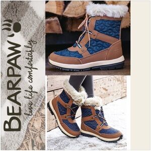 Bearpaw Wool blend Casual Boots Marina 6" Shaft Faux Fur Waterproof 
Size 11